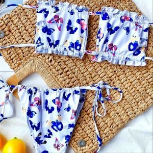 Hazel and Olive bandeau bikini.